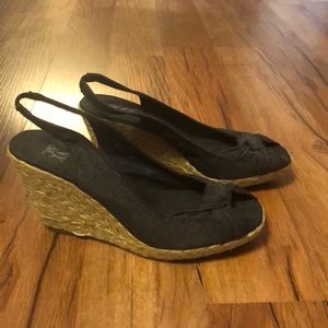 NY&Co Brown Wedge Shoes
